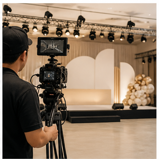 Generic professional video filming for an event